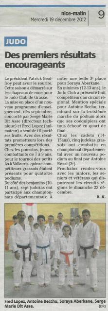 Nice-matin ceintures noires 2013